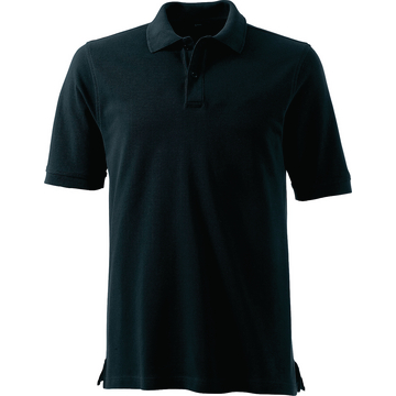 Polo-Shirt Basic ohne Brusttasche, schwarz, Größe S